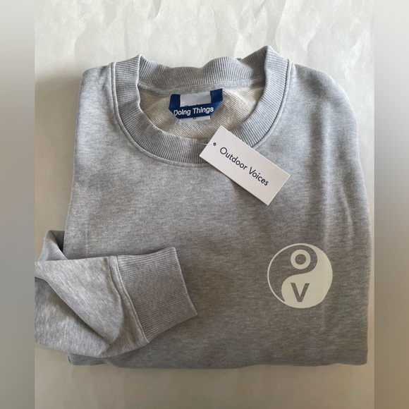 Outdoor Voices Tops - outdoor Voices Grey move your Body For your Mind Sweatshirt